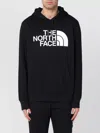 The North Face Logo Hoodie Kangaroo Pocket Ribbed Cuffs In Black