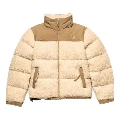 The North Face Logo Nuptse Jacket 'beige'