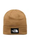 The North Face Logo-patch Beanie In Brown
