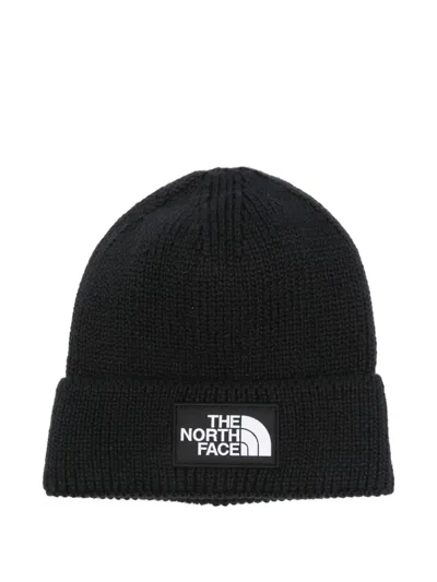 The North Face Logo-patch Beanie In Black