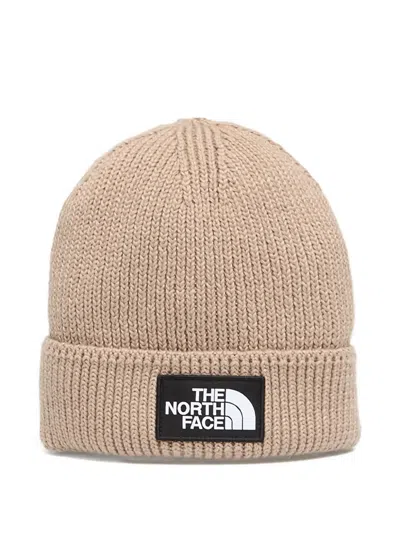 The North Face Logo-patch Beanie In Brown