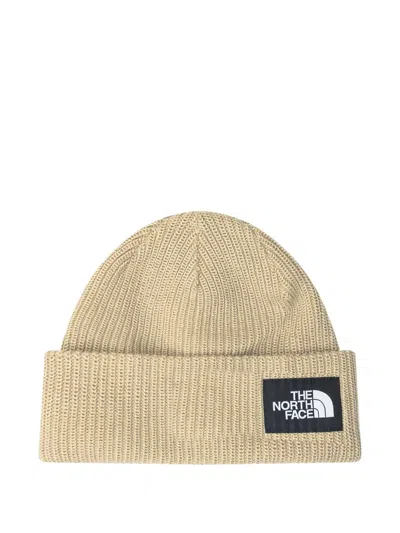 The North Face Logo-patch Beanie In Brown