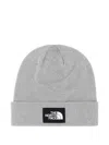 The North Face Melange Light Grey Stretch Polyester Blend Beanie Hat In Gray