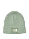The North Face Logo-patch Beanie In Green