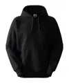 The North Face Logo Patch Drawstring Hoodie In Black