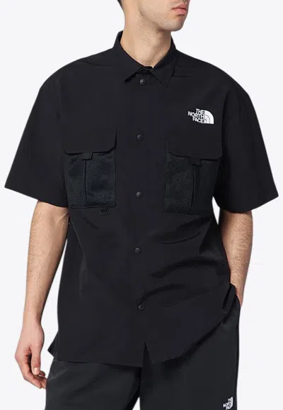 THE NORTH FACE LOGO PRINT BUTTONED SHIRT