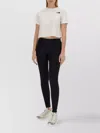 The North Face Womens Cropped Slim-fit Cotton-jersey T-shirt White In White