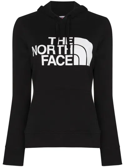 The North Face Logo-print Drawstring Hoodie In Black
