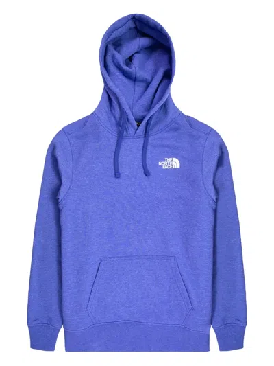 The North Face Logo-print Hoodie In Blue