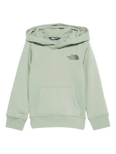 The North Face Kids' Logo-print Hoodie In Green