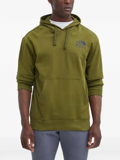 The North Face Logo-print Hoodie In Green