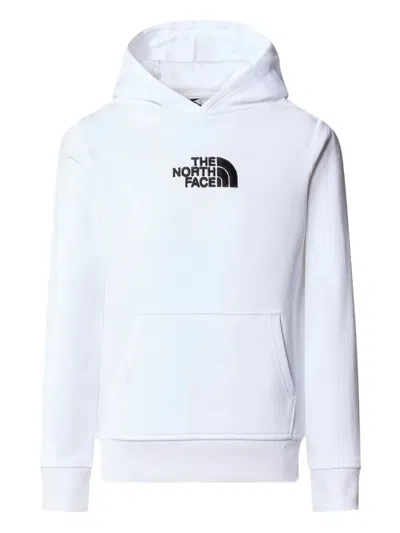 The North Face Kids' Logo-print Hoodie In White
