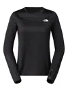 The North Face Logo-print Long-sleeve Top In Black