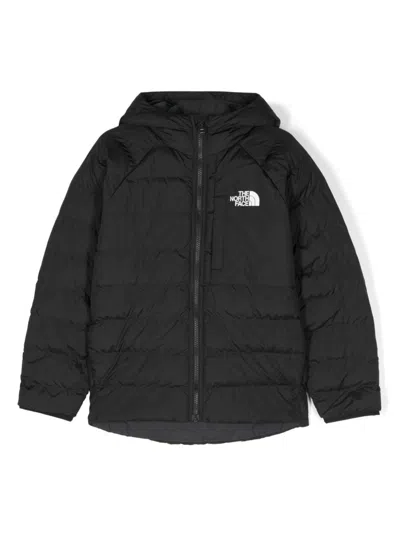 The North Face Kids' Logo-print Reversible Jacket In Black