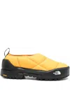 The North Face Logo-print Sneakers In Yellow