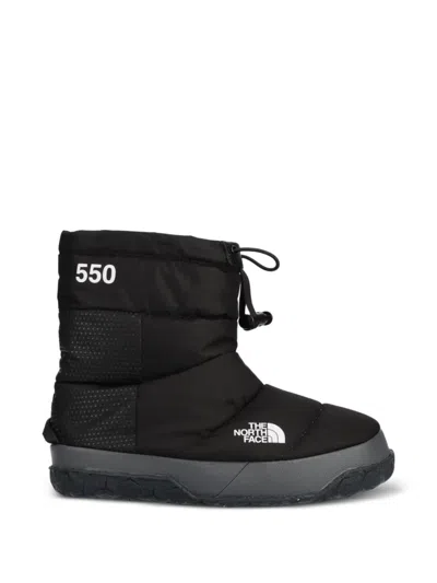 The North Face Logo-print Snow Boots In Black