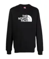 The North Face Black Cotton Sweatshirt In Black