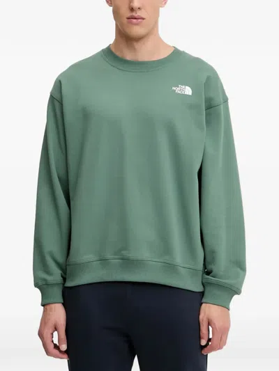 The North Face Logo Print Sweatshirt In Green