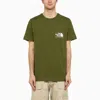 THE NORTH FACE THE NORTH FACE LOGO PRINT T SHIRT FOREST GREEN