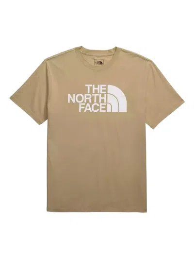 The North Face Logo-print T-shirt In Gold