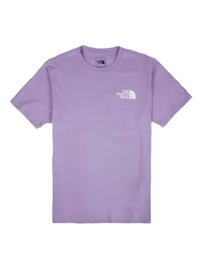 The North Face Logo-print T-shirt In Purple