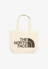 The North Face Logo Print Tote Bag In White