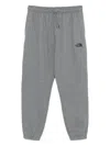 The North Face Logo-embroidered Sweatpants In Gray