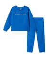 The North Face Hero Blue Brand-print Straight-leg Woven Tracksuit 2-7 In Blue