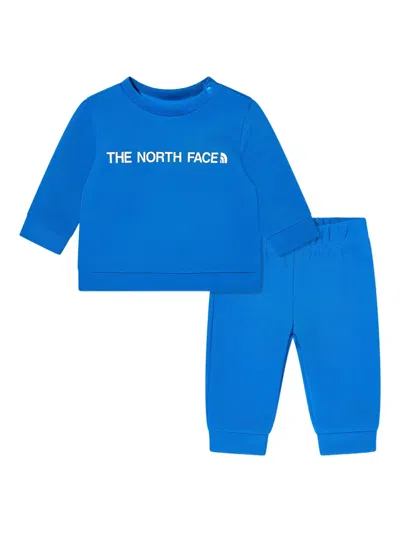 The North Face Babies' Logo-print Tracksuit Set In Blue