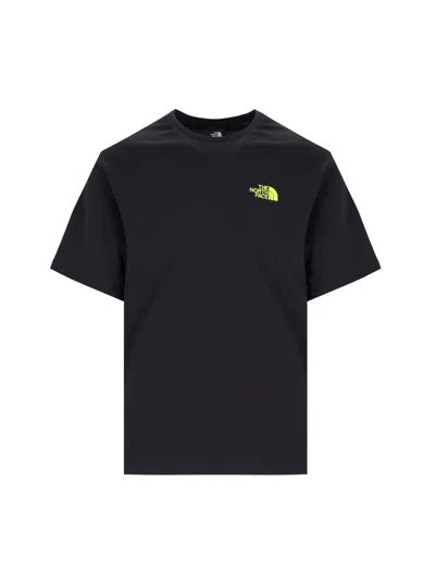 The North Face Logo Printed Crewneck T-shirt In Black