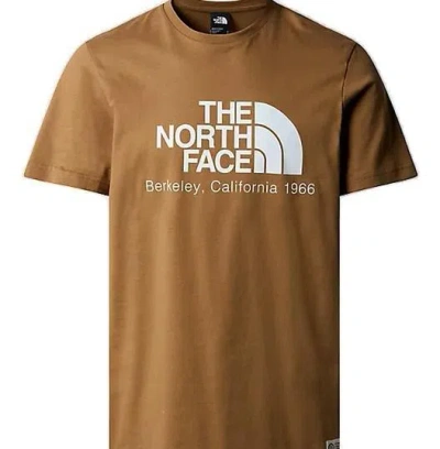 The North Face Logo-printed Crewneck T-shirt In Brown