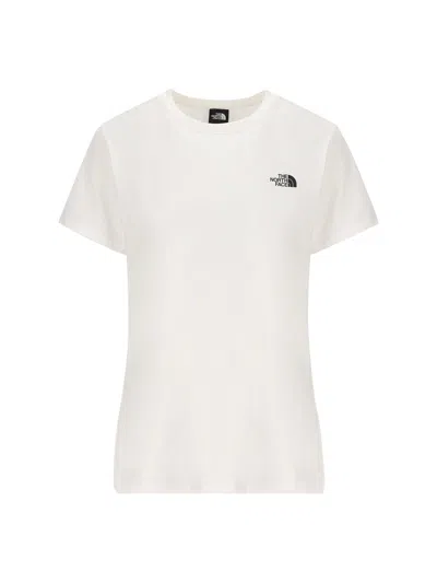 The North Face Logo Printed Crewneck T In White