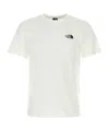 The North Face White T-shirt With Logo Printed On The Front And Back In Cotton Blend Man In White