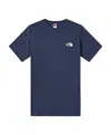 The North Face Man Short Sleeves Simple Dome Tee In Blue