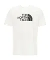The North Face White And Black Easy Bambino T Shirt In White