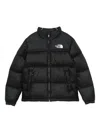 The North Face Logo Puffer Jacket In Black