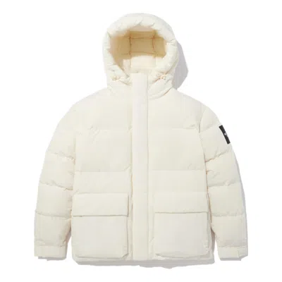 The North Face Logo Puffer Jacket 'white' In Neutral