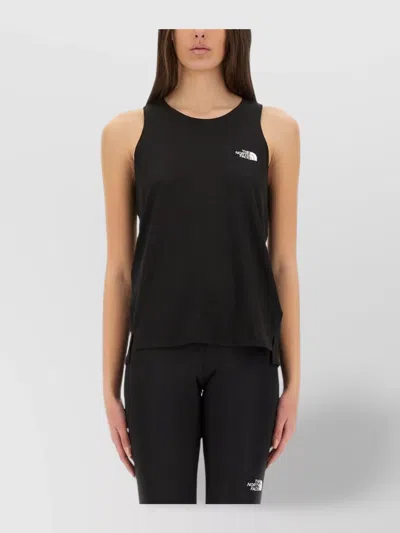 The North Face Logo Racerback Tank Top In Black