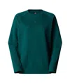 The North Face Logo Relaxed Sweatshirt In Green