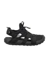 The North Face Explore Touch-strap Drawstring Sandals In Black