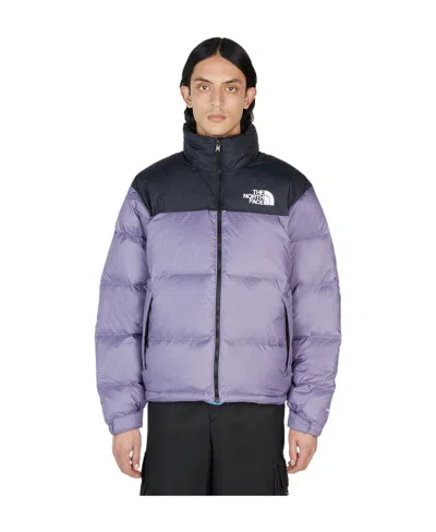 The North Face Logo Short Style Down Jacket In Purple