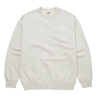 The North Face Logo Sweater 'beige' In Gray