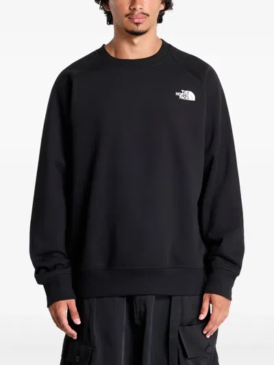 The North Face Mens Nse Graphic-print Raglan-sleeve Cotton-jersey Sweater Tnf Black Xl