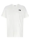 The North Face White T-shirt With Logo Printed On The Front And Back In Cotton Blend Man