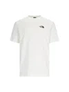 The North Face White T-shirt With Logo Printed On The Front And Back In Cotton Blend Man In White