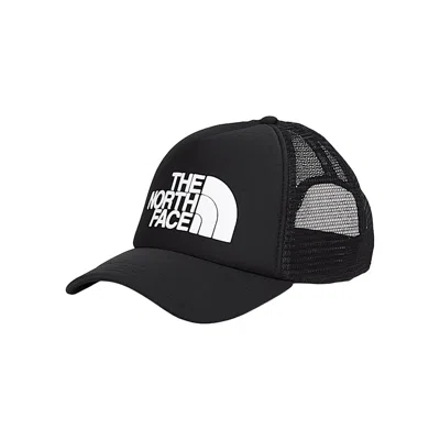 Pre-owned The North Face Logo Trucker Hat 'tnf Black/tnf White' | Men's Size Onesize