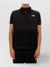 The North Face Logo Vest With High Collar And Pockets In Black