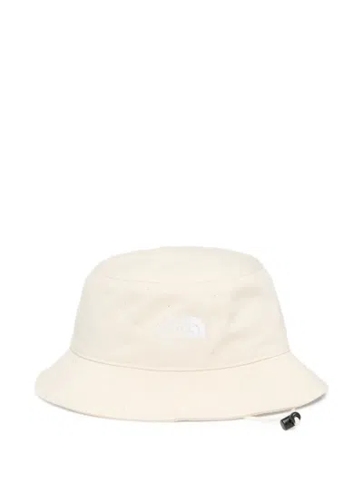The North Face Logo-embroidered Bucket Hat In Gray