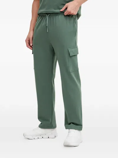 The North Face Logo-patch Track Pants In Green