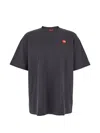 The North Face Red Box Short Sleeve Tee In Gray